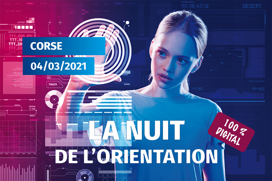MedefCorse's tweet photo. 🗓️le 4 mars : Une Nuit de l’Orientation 100% digitale pour vous donner toutes les clés de votre futur
professionnel!
Inscrivez-vous ici : https://t.co/NgTQnYLeVe
#orientation #metier #corse #SupDesign https://t.co/DV2PmReizR
