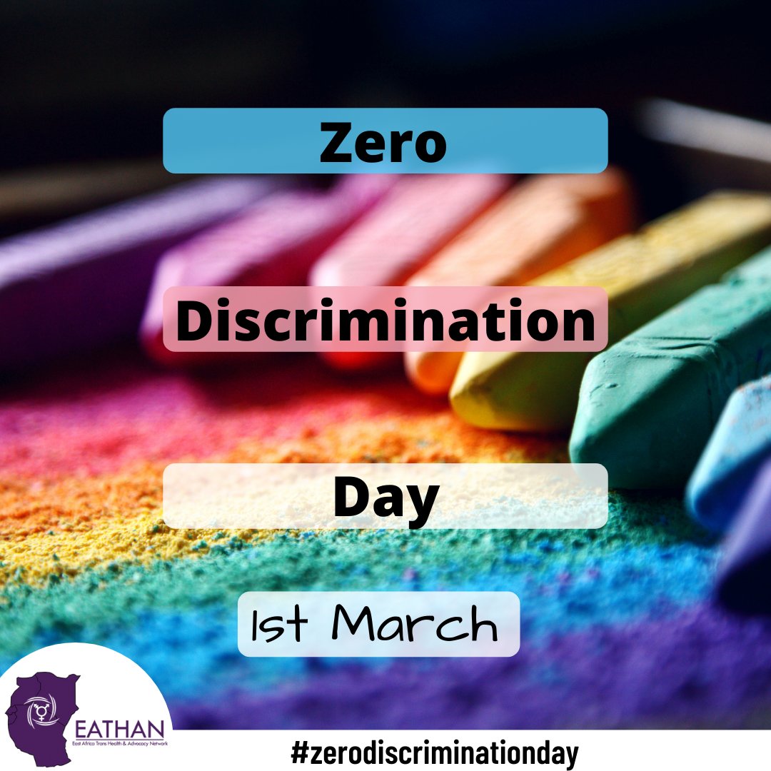eastafricatrans's tweet photo. As we celebrate Zero Discrimination Day
There is the urgent need to put in place measures that will end the inequalities.
@UNAIDS
#zerodiscriminationday2021
#zerodiscriminationday
#endinequalities
#unitednations #unaids #globalgoals #sdgs
#itnb #intersex #trans #nonbinary https://t.co/2616H1afQA