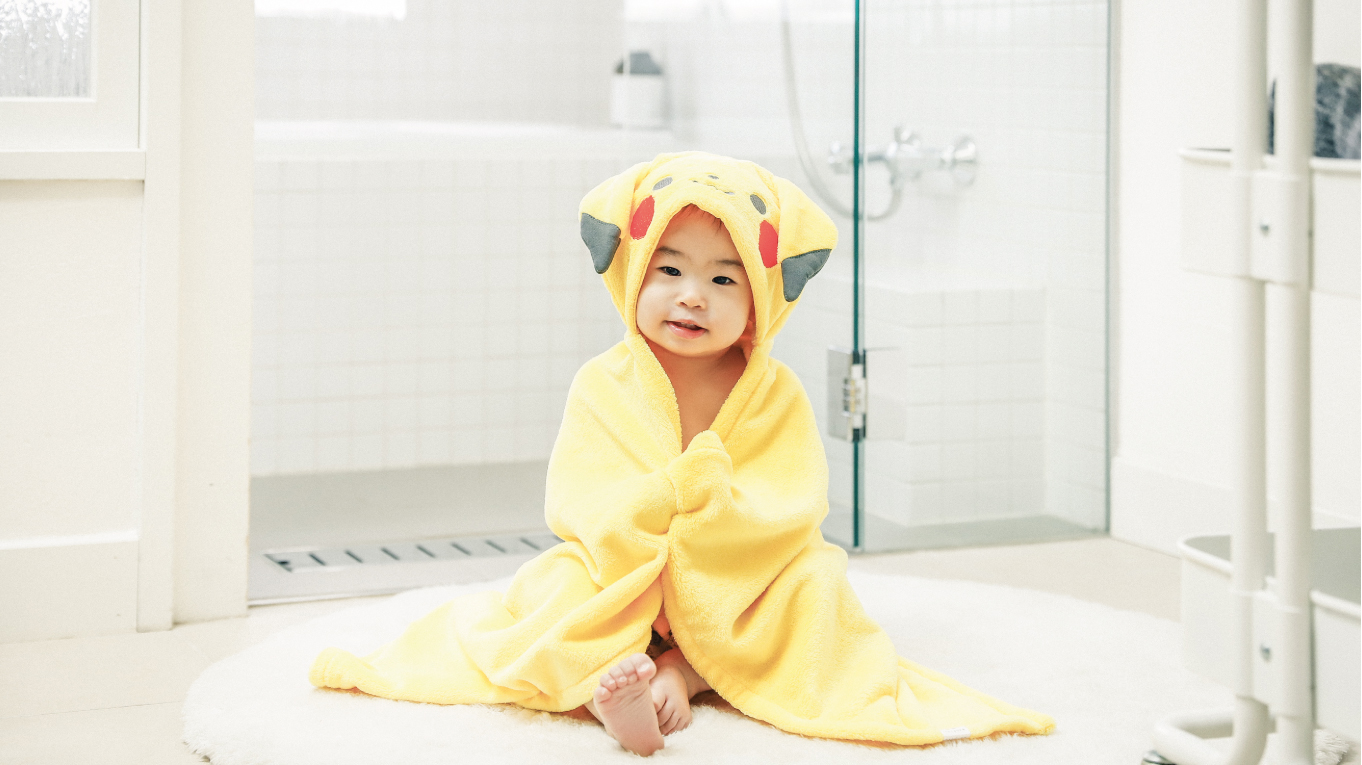 ◎り＊◎　monpoké フード付きバスタオルと巾着のセット モンポケ公式 on X: 