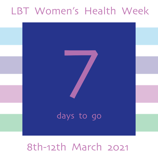 LGBTPartnership's tweet photo. 7 days to go until #LBTWomensHealth21 🌈

View our calendar of the week and sign up to our free events here: https://t.co/OlXkT7wsSS https://t.co/r1SJWBFnbu