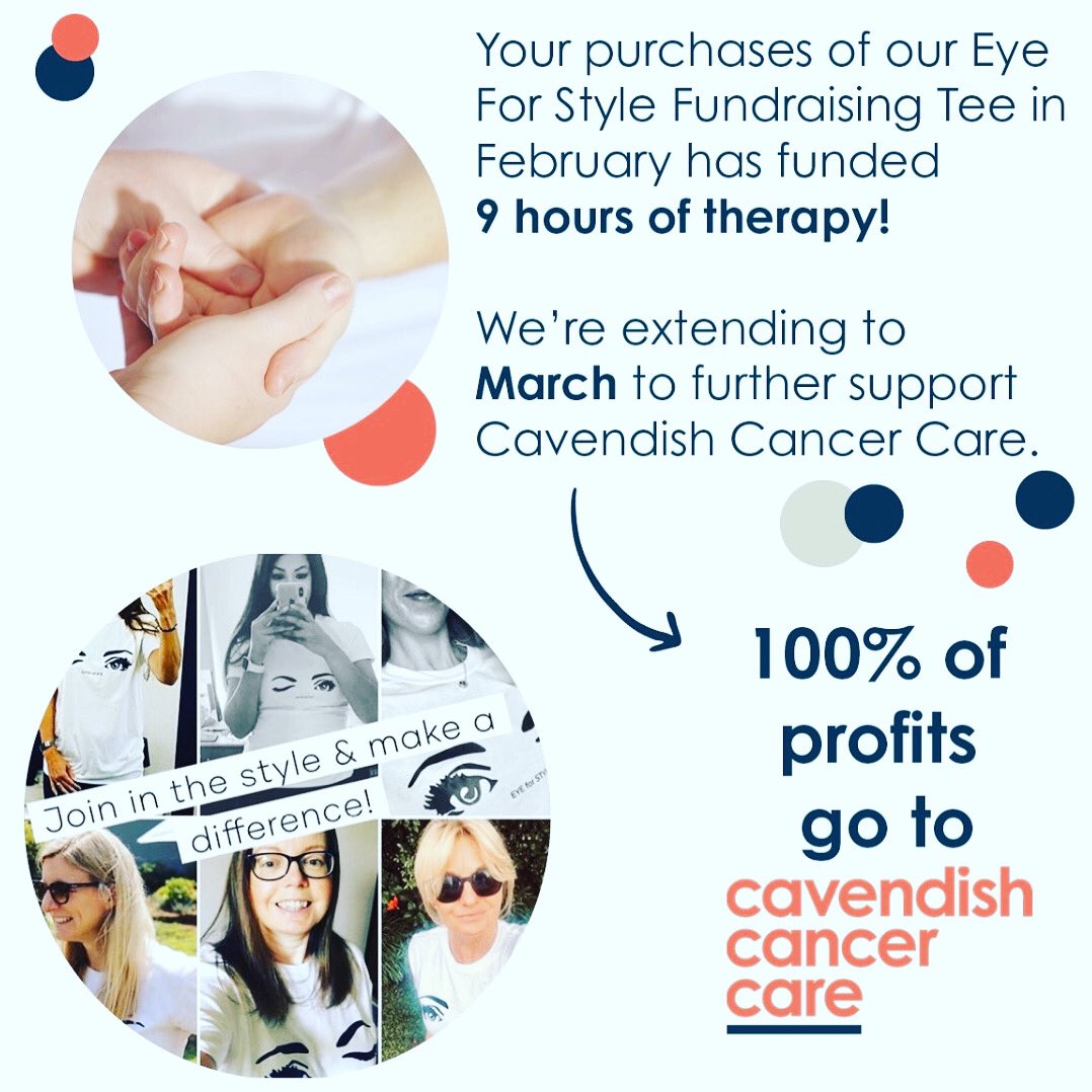 A huge Thank you to everyone who purchased our fundraising T-shirt last month supporting @CavCancerCare 
We are continuing to support the charity throughout March ❤️
Shop your Tee 
charlielilly.co.uk/eyeforstyle