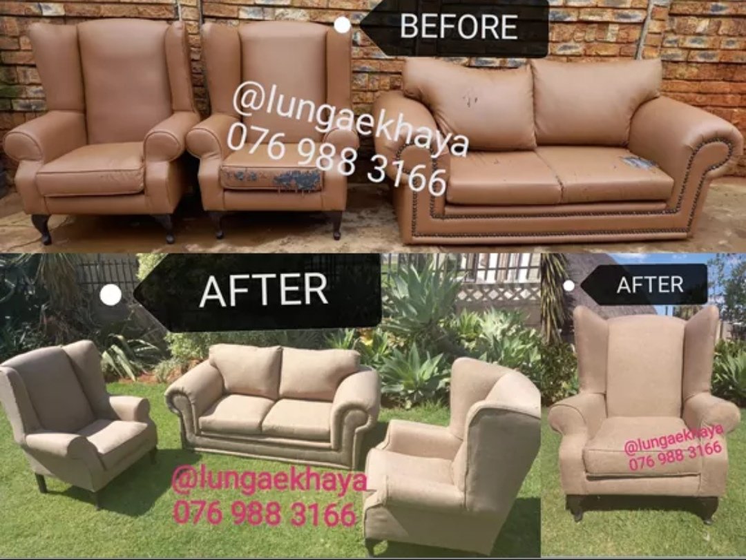 EkhayaLunga's tweet photo. Give your old couch a new life. Simply DM or whatsapp us a picture of your old couch on 076 988 3166 and we will quote you for re-upholstery.
#SasolDelight #Somizi #PowerTalk #Powerupdate #powerdrive #safmbth #kayadrive
#LTP #letswalkthetalk #JohnPerlmanShow #ForbesAndFix #5Drive https://t.co/t35xDqvMHz