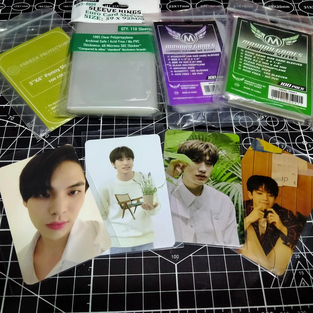 0168cart's tweet photo. card sleeves sizes and differences

a helpful(?) thread; https://t.co/yyagFchRyQ