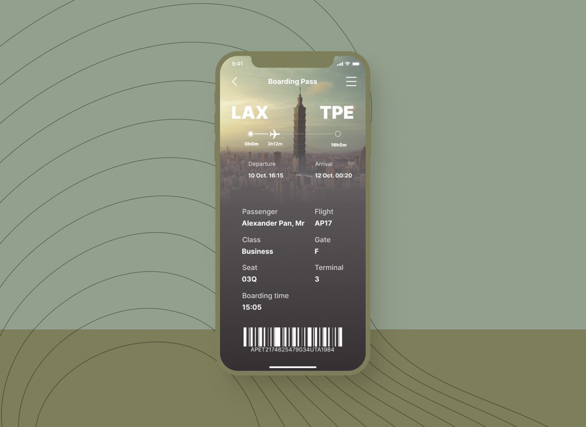 alexanderpanboy's tweet photo. Daily UI 024 - Boarding Pass
#uxdesign #DailyUI #dailyui024 #uxjobs #uidesign https://t.co/IsHDwZgnGh