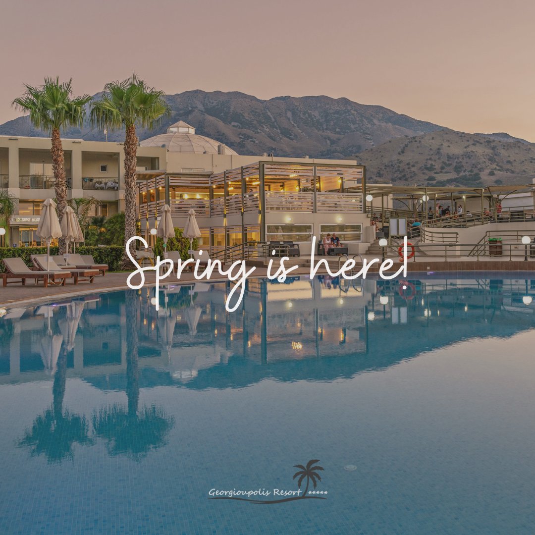 GeorgioupolisR's tweet photo. 🌸Spring is here! What do you love the most about spring? 
#GeorgioupolisResort #HarpinHotels #spring #March2021 #Crete https://t.co/9sWBjgS8Rr