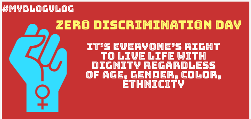 MyBlogVlog1's tweet photo. Zero Discrimination Day
It’s everyone’s right to live life with dignity regardless of age, gender, color, ethnicity
#ZeroDiscrimination #ZeroDiscriminationDay #ZeroDiscriminationDay2021 #WildDog #FoodForNeedy
#oneindiaonedomain #EkVillainReturns #Darlings #PushpakaVimanam https://t.co/VVHiAR82rI