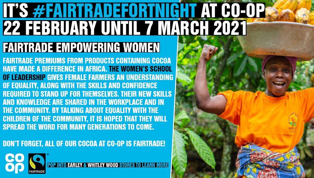 mike_k_coop's tweet image. #Fairtrade cocoa premiums are empowering our female cocoa farmers in Africa 👩‍🌾 And what’s more, every @coopuk product containing cocoa is sourced on fairtrade terms, so you are supporting the cause each time that you buy! #FairtradeFortnight #ItsWhatWeDo