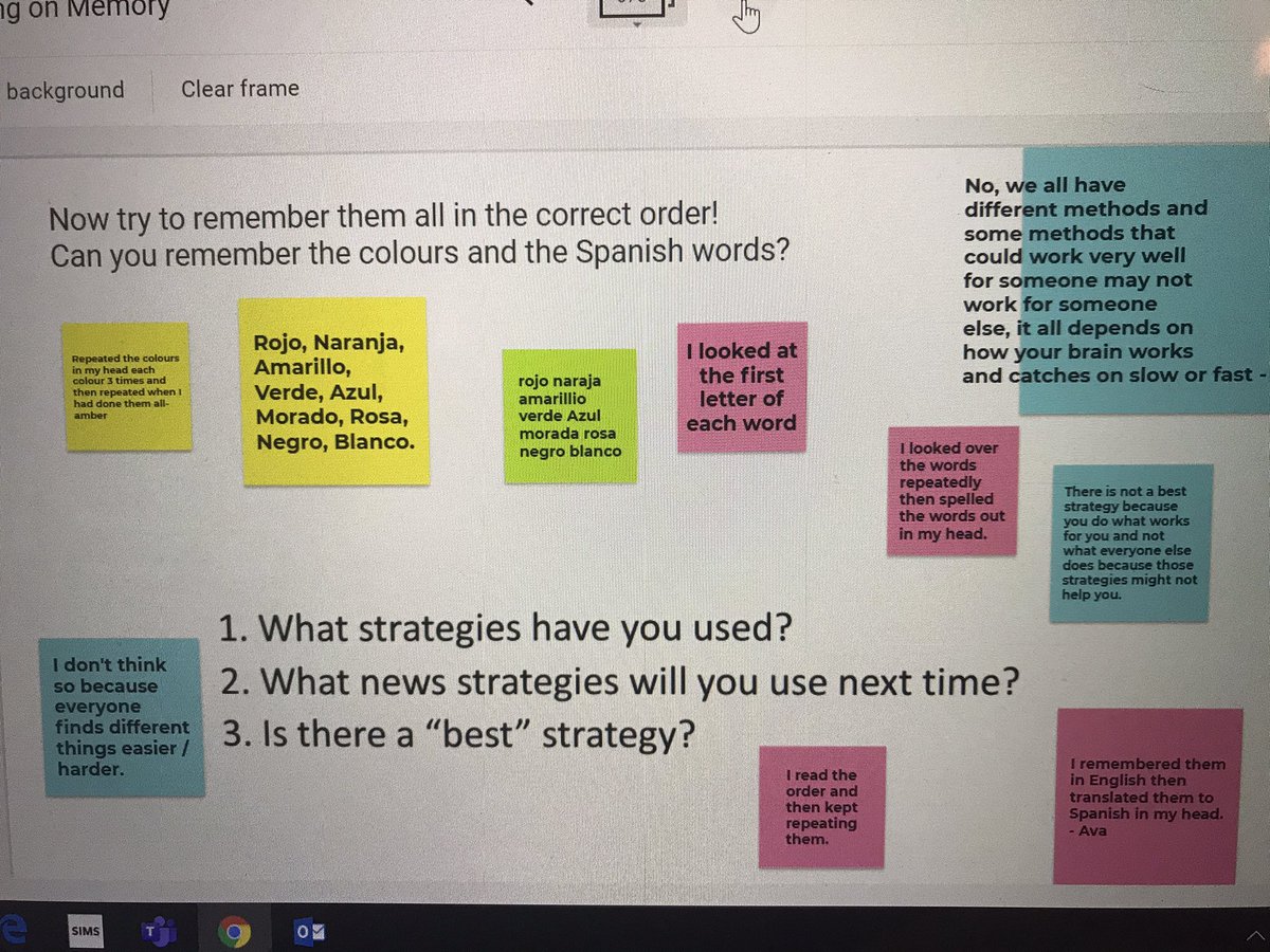 barbarampv's tweet photo. @croesyschool @8Croesy @CroesyDoWKS3 lovely engagement   in 8LO this morning, reflecting on memory practice! 👏 ❤️🇪🇸💛 https://t.co/GOauVCGZnv