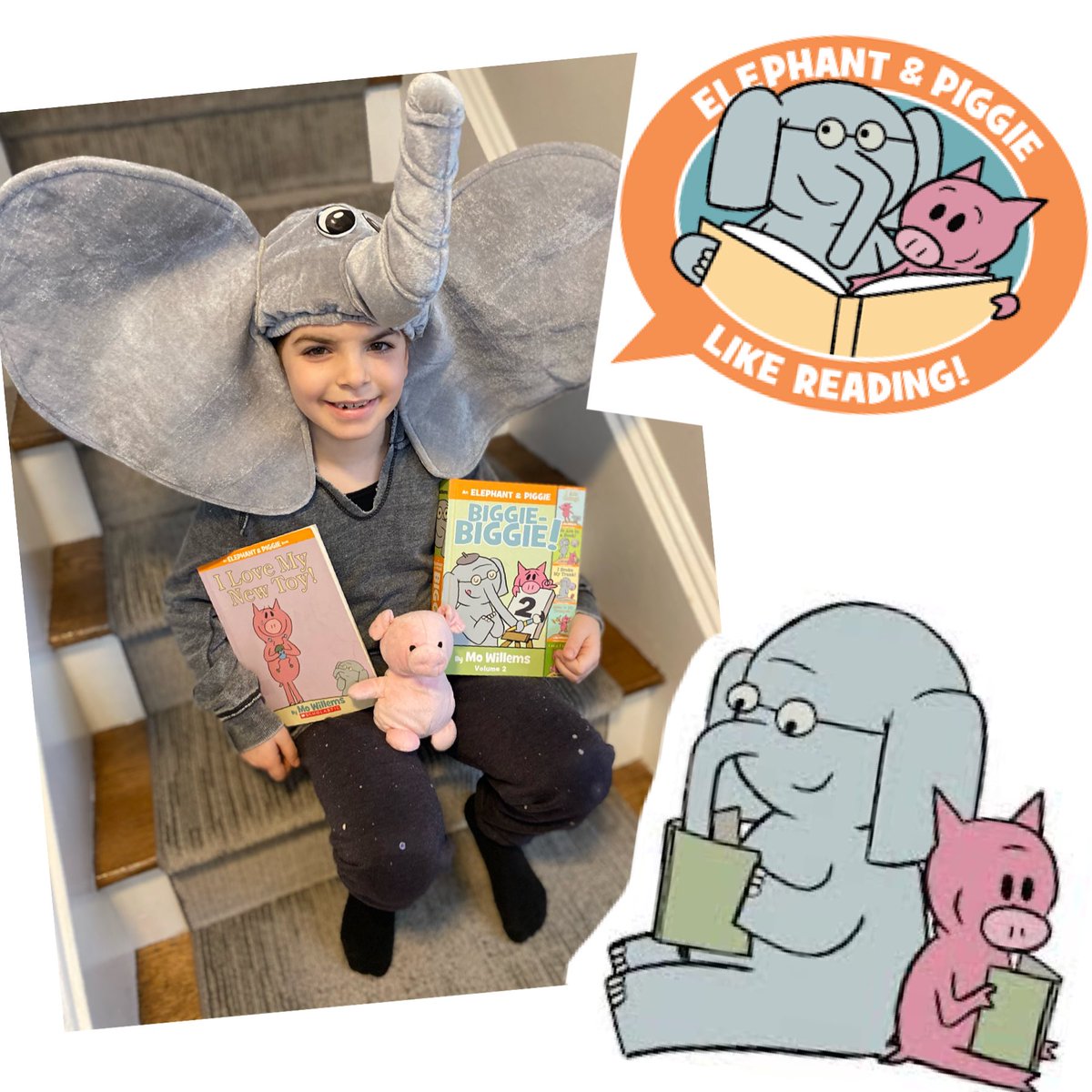 Read Across America Week! Dress up as a book character! #ElephantandPiggie @mowilliams @LivSchools @saralizbright @mrs_weiner #itsgottabeBHE