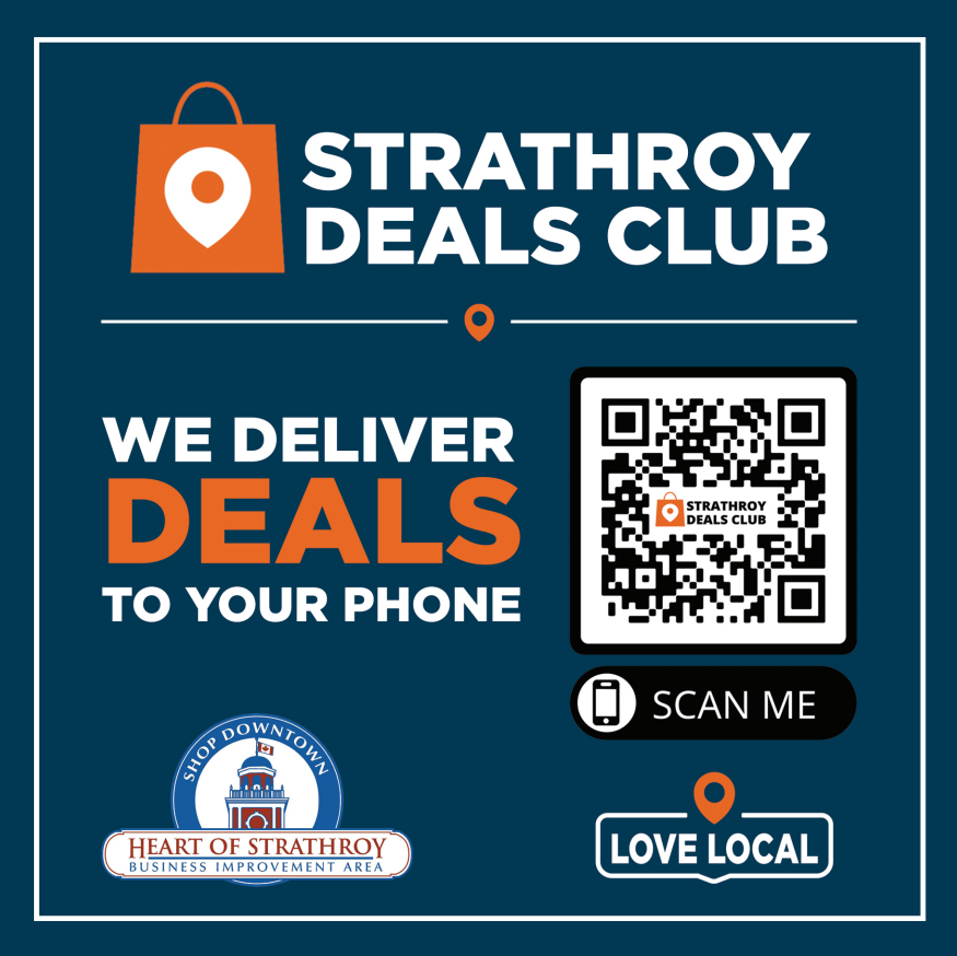 biapromoter's tweet photo. Strathroy Deals is launching Thursday, March 11 at 1:00 pm. Signup now >>> https://t.co/QnrVt037Nn Get coupons and deals from 20+ businesses in your @StrathroyBIA and support these businesses as we reopen the economy. #LoveLocal #strathroy #strathroydeals #launch #new https://t.co/TJ8KzTZJdL