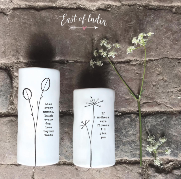 🌸 If mothers were flowers, I’d pick you!
🌸 Psst… it’s not too late to get Mum something
special! We think our small porcelain vases are perfect.
👌 #mothersday #vases #flowervases #eastofindiauk
