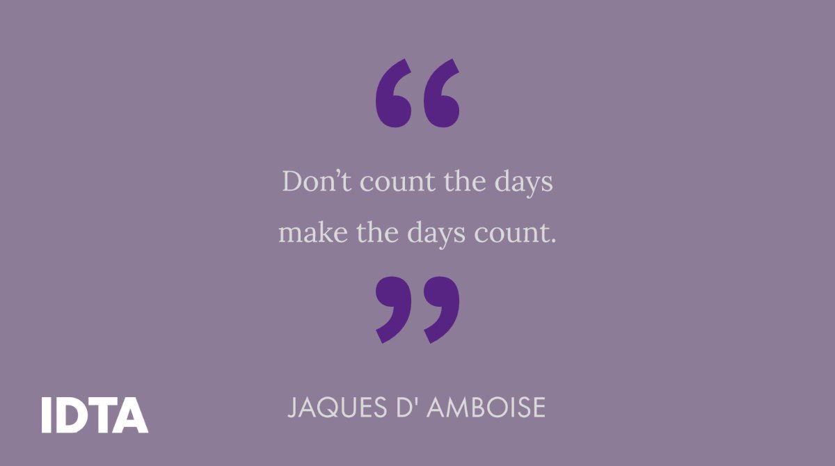 TheIDTA's tweet photo. Who is feeling motivated after #idtalondon2021 yesterday? Use that motivation to fuel your Monday and make it count. ๐#makeitcount #muhammadaliquote https://t.co/qDOfpWnRU3