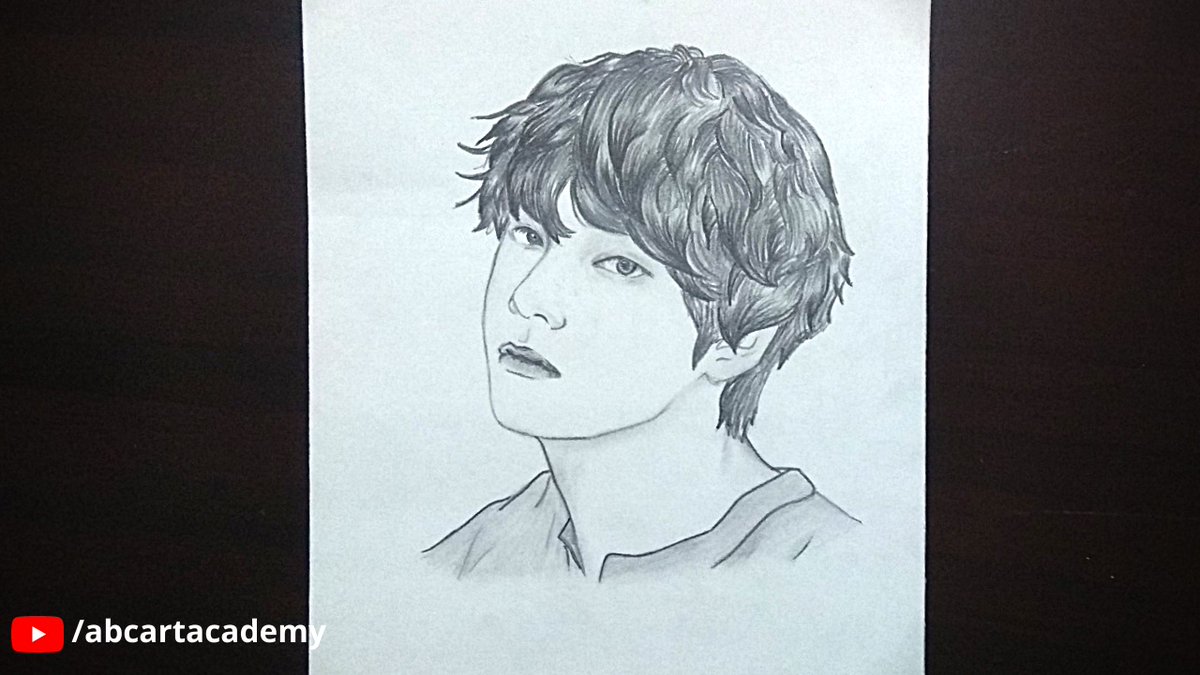ArtStation BTS V Kim Taehyung Sketch Drawing 44 OFF