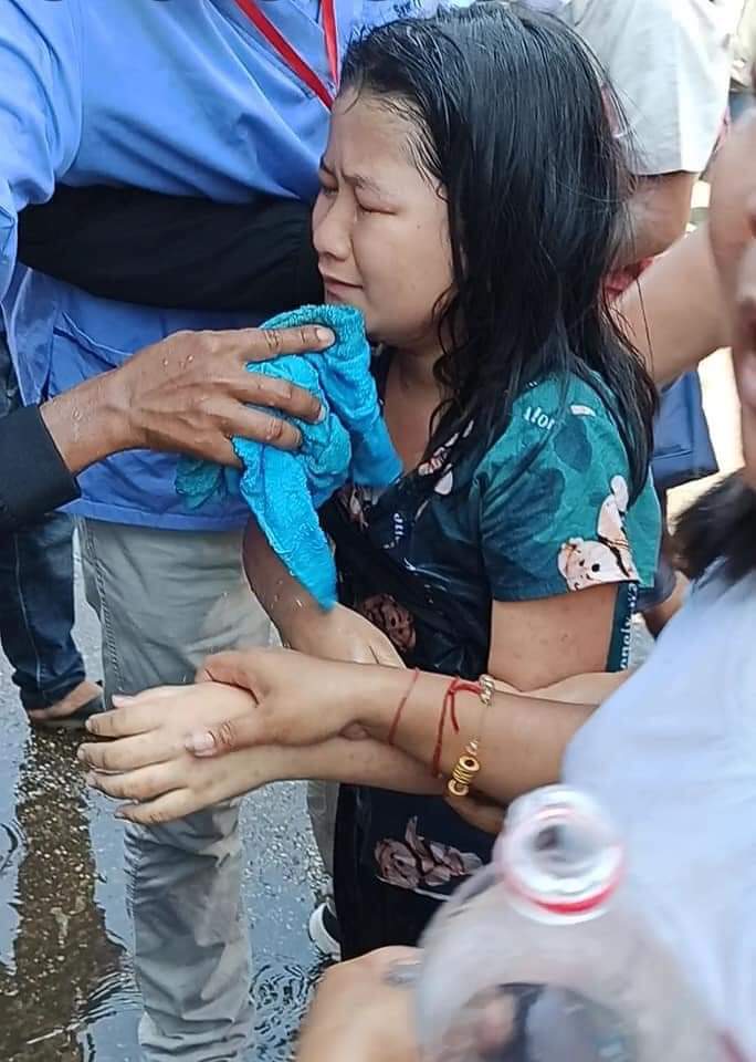 These are the result of Myanmar security force recklessly launched tear gas grenade in to the houses. Myanmar citizens are not safe anymore. 
#WeNeedR2PInMyanmar
#WhatsHapppeningInMyanmar 
#Mar1Coup