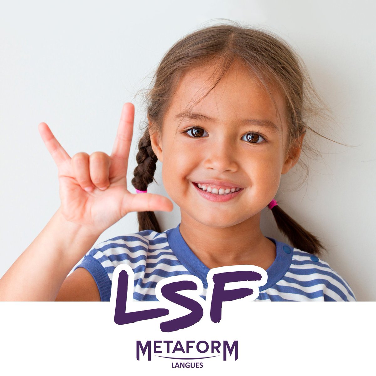 Metaformlangues's tweet photo. Nouveau chez Metaform : la LSF

La Langue des Signes Française est une langue visuelle et gestuelle. 👋 

Nul besoin d’être proche d’une personne sourde ou malentendante pour apprendre à signer. La LSF est proposée à tous ceux qui le souhaitent.
#lsf #languedessignes
#metaform https://t.co/bDapfSoWCL