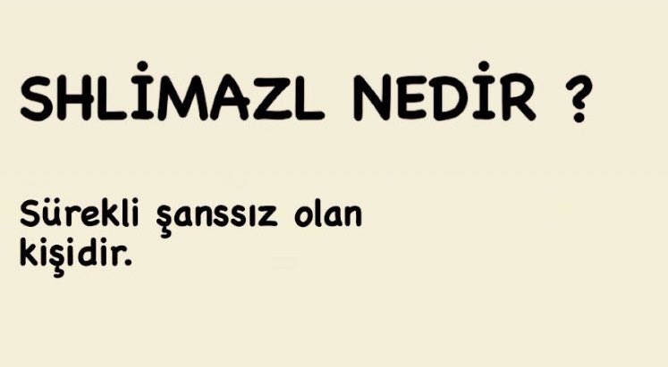 Az önce bu olduğumu öğrendim..