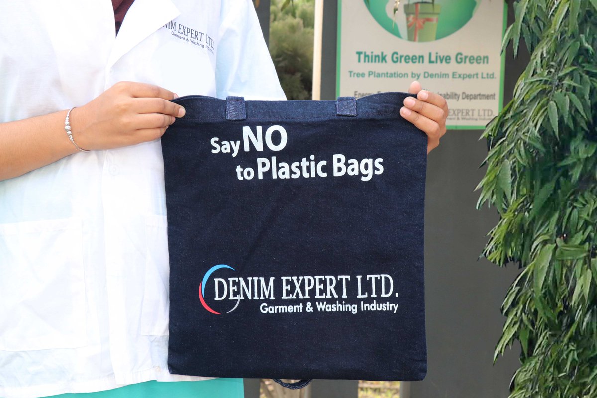 #DenimExpert Limited restricts use of plastic bags and encourages carrying bags made from waste denim fabrics. This practice we are doing to save our environment from harmful impacts of plastics and to promote circularity.

#NoPlasticBag
#Circularity 
#Sustainability