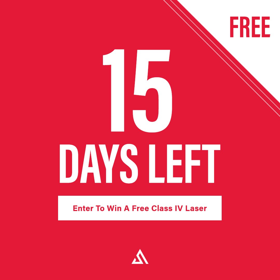 TWO weeks left. Will you be a big winner? 🥇

Win the Horizon Laser System!!

🔹🔹🔹hubs.li/H0H7Z3f0🔹🔹🔹

Class IV Laser Therapy has never been so advanced!