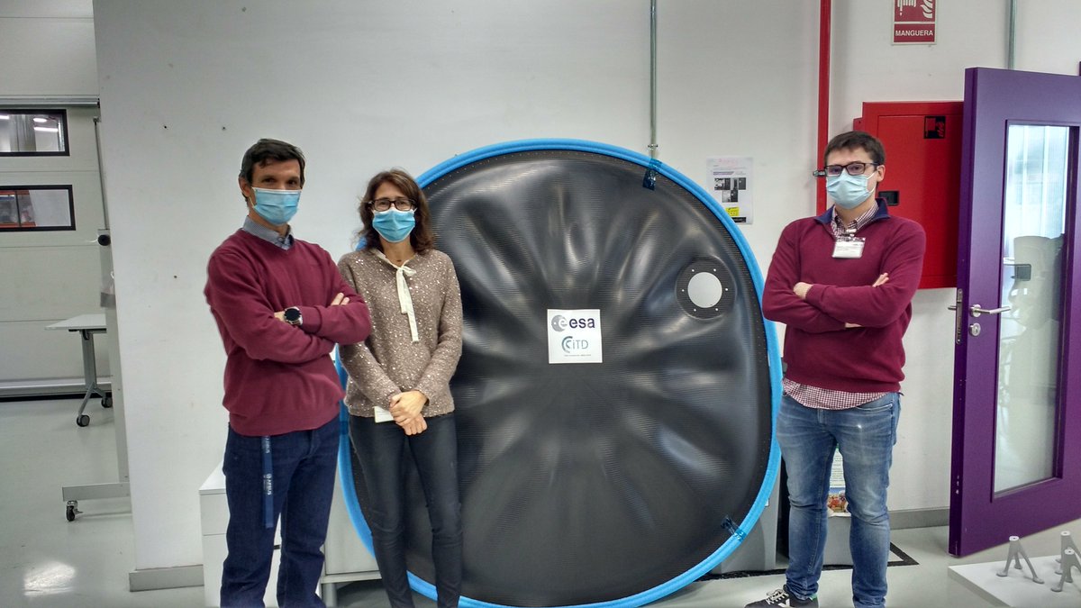 ESA_Tech's tweet photo. An adapted version of a composite bulkhead that safeguards satellites during their ascent on the ESA-developed #Ariane5 launch vehicle has been tested for service aboard single aisle #Airbus aircraft #RocketScience #BestEngineeringInEurope https://t.co/z8AQokFShr https://t.co/16LSa3B3HR