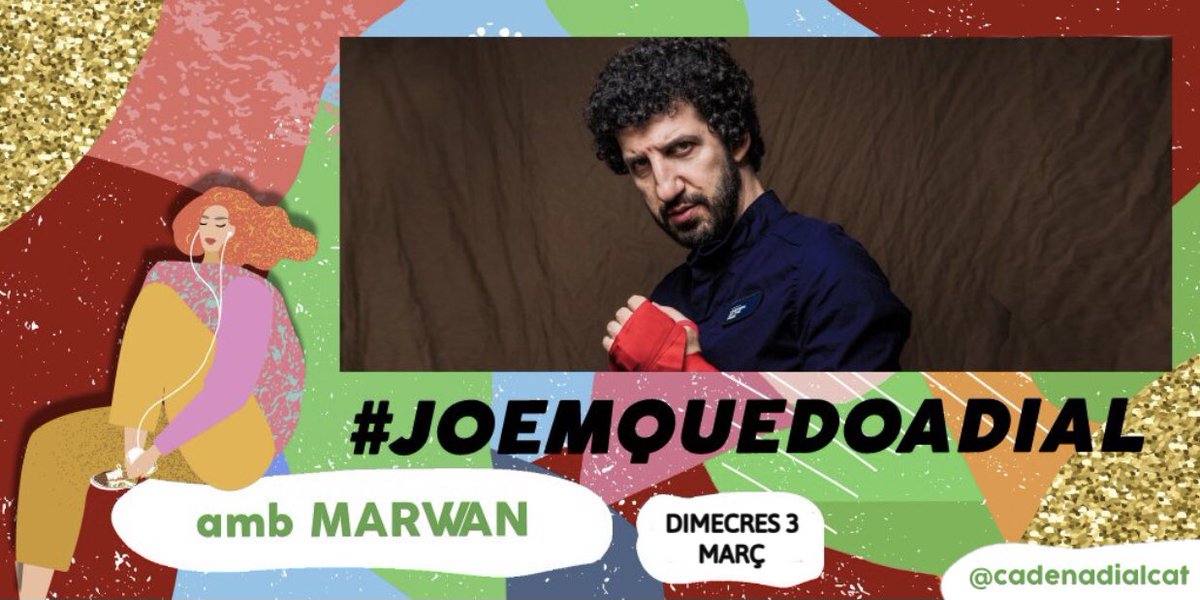 CadenaDialCAT's tweet photo. Tenim una cita amb Marwan!!
Aquest dimecres 3 de març farem un instalive amb l’artista per parlar de la gira #elviejoboxeador que farà parada a Barcelona el 6 de març!! La @crisdalmau i @Marwanmusica t’esperen a les 11:00h. https://t.co/FcxqAO5fZF
