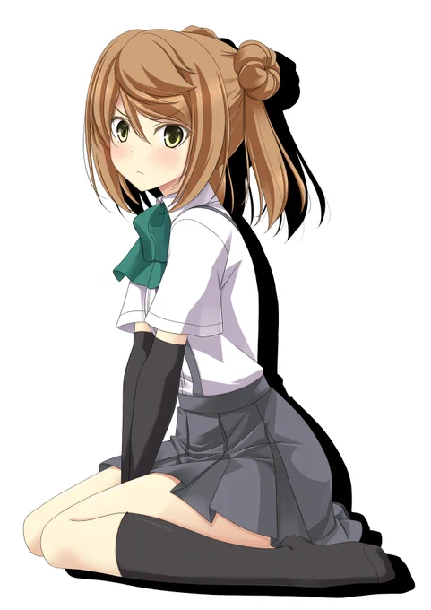 子供提督の動画のタイトル絵として描いた満潮! 