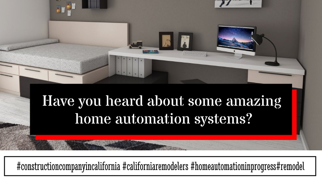 DMConstruction's tweet image. There are several useful home automation systems such as, 
Automatic door locks
Automatic lights
Smart security cameras
Automatic blinds
Automatic cooling and heating 
Call now - (408) 274-6060! 

#homeautomation #homeautomationsystem #homeautomationexperts