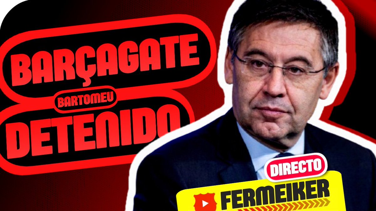 fermeiker's tweet photo. 🚨 EN DIRECTO 🚨
#Barçagate | Detenido Bartomeu y miembros de la anterior junta del Barça. ¿Os imagináis que gana las elecciones alguien capaz de hacer algo parecido? #Freixagate
Lo comentamos en directo, ¿te vienes?
📽️📽️ | https://t.co/IzcZHdtTan https://t.co/nwhu3mZWRo