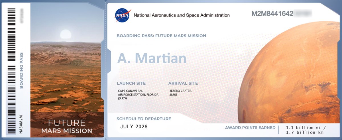 If you've joined our Mars Land Claim (free to followers) then join the NASA "Mars names list" - each ticket, although a novelty, actually serves to prove your intent to possess Mars Land (part of our communal claim). 

Post pics of your tickets here!...

mars.nasa.gov/participate/se…