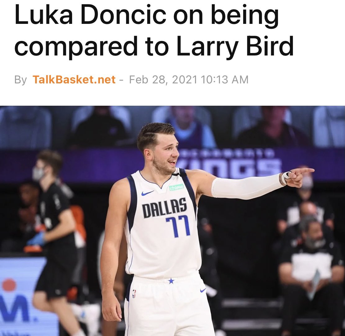 RealJayWilliams's tweet image. I hate this about sports.. Why do we always compare white athletes to other white athletes? I love Larry Bird but Luka reminds me more of Magic than Larry.