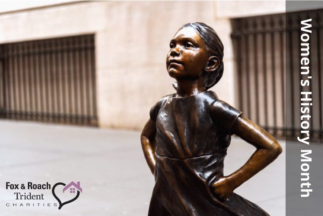 FRTCharities's tweet photo. March is Women’s History Month, a celebration of women’s contributions to our culture and society. 
As the plaque below the Fearless Girl statue at the New York Stock Exchange says: “Know the power of women in leadership. SHE makes a difference.” #WomensHistoryMonth https://t.co/NpzND21C11