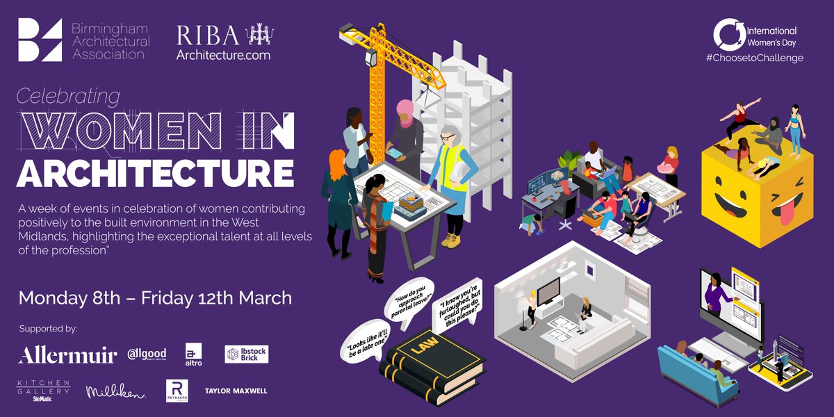 Birm_Arch's tweet photo. Join us alongside @RIBAWestMids as we celebrate Women in Architecture, with a week-long mini-series 8th-12th March. Kicking off the series with a panel discussion to celebrate and inspire! 

https://t.co/6kzXZOIKL0 https://t.co/OtkoQmkXT9