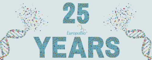 EuropaBio's tweet photo. @EuropaBio kicks off 2021 #celebrations to mark its #foundation a quarter of a #century ago, and plans to #showcase the most significant #advances in #European #Biotechnology over the last 25 years!

💥2️⃣5️⃣💥

Follow the celebrations on➡️https://t.co/6jSp3NURit! https://t.co/8WvRHEcmW0