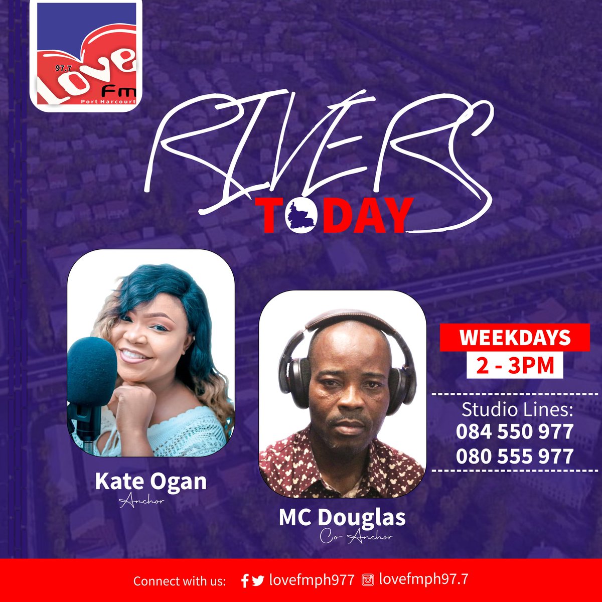 lovefmph977's tweet photo. Now on #RiversToday
Gov wike Blames poor performance of NDDC on Presidency, National Assembly, Ruling Party.Β
Join @OganKatura and #McDouglas as we examine this accusation by the governor.
Be a part of the conversation...
Drop your comments hereπππ
#Rivers #NigerDelta https://t.co/3XaygK24Jp
