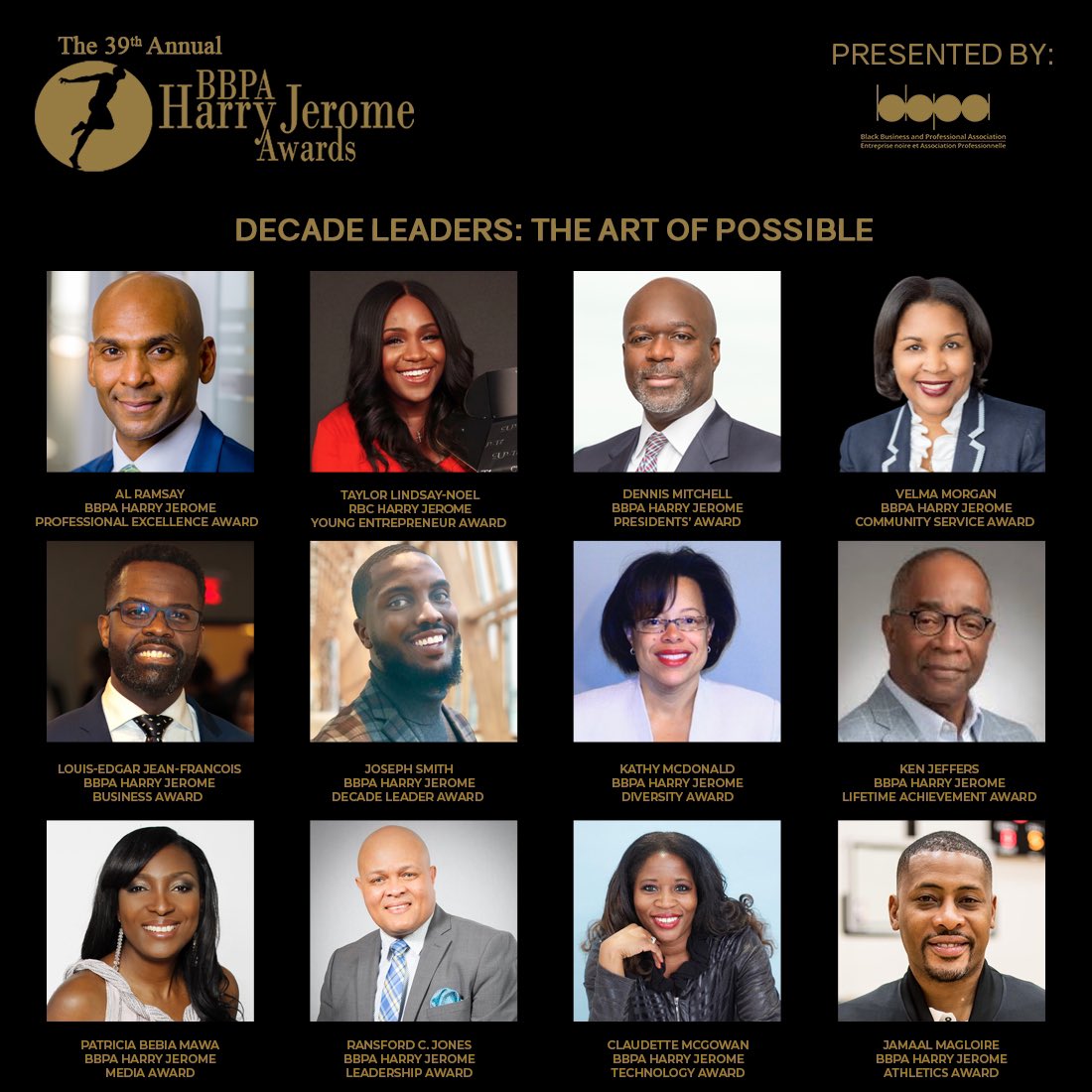 I want to thank @BBPAHJA @TheBBPA for naming me the recipient of the Harry Jerome Decade Leader Award. Words cannot describe how much this award means to me and how much I value the principles that underpin it. 

I dedicate this to my mother who taught me how to serve and love.