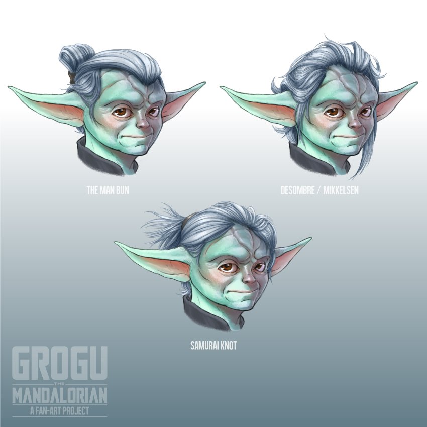 JMatamoros_art's tweet photo. Another update in this project, this time the possible hairstyles that Grogu could have as an adult, how do you think? Your comments are very welcome!

#conceptart #characterdesign #grogu #starwars #babyyoda https://t.co/Yh5703voGj