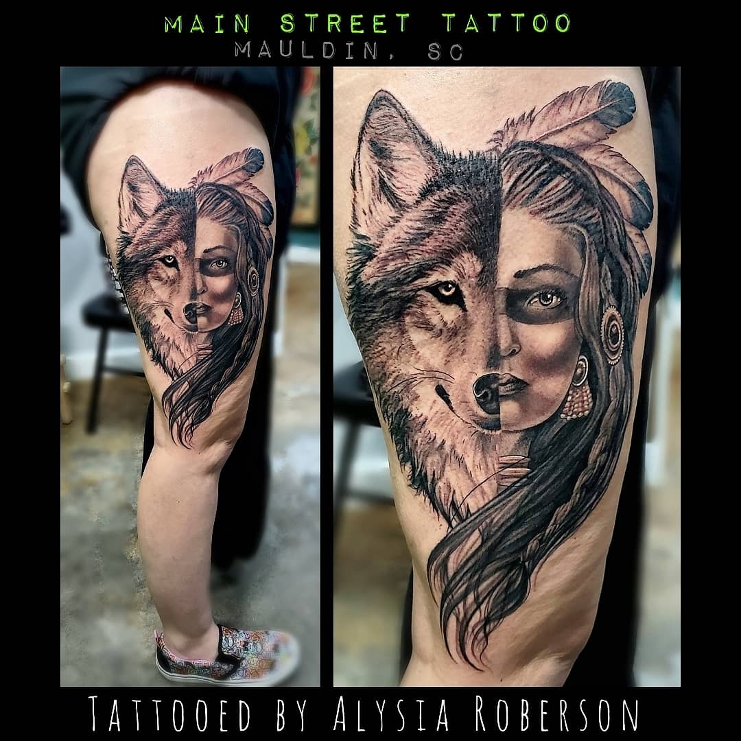 AlysiaRoberson's tweet photo. #wolf #wolftatt #wolftattoo #wolfart #wolftattoos #blackandgreytattoo #blackandgrey #realistictattoo #wolfhybrid #familytattoo #wolfpuppy #nativeamerican  #lonewolf #spiritanimal #favoriteanimal #dogtattoo #animaltattoo #tattoos #NativeAmericantattoo #tattooedgirl #portaittattoo https://t.co/i5ftnf2J2n
