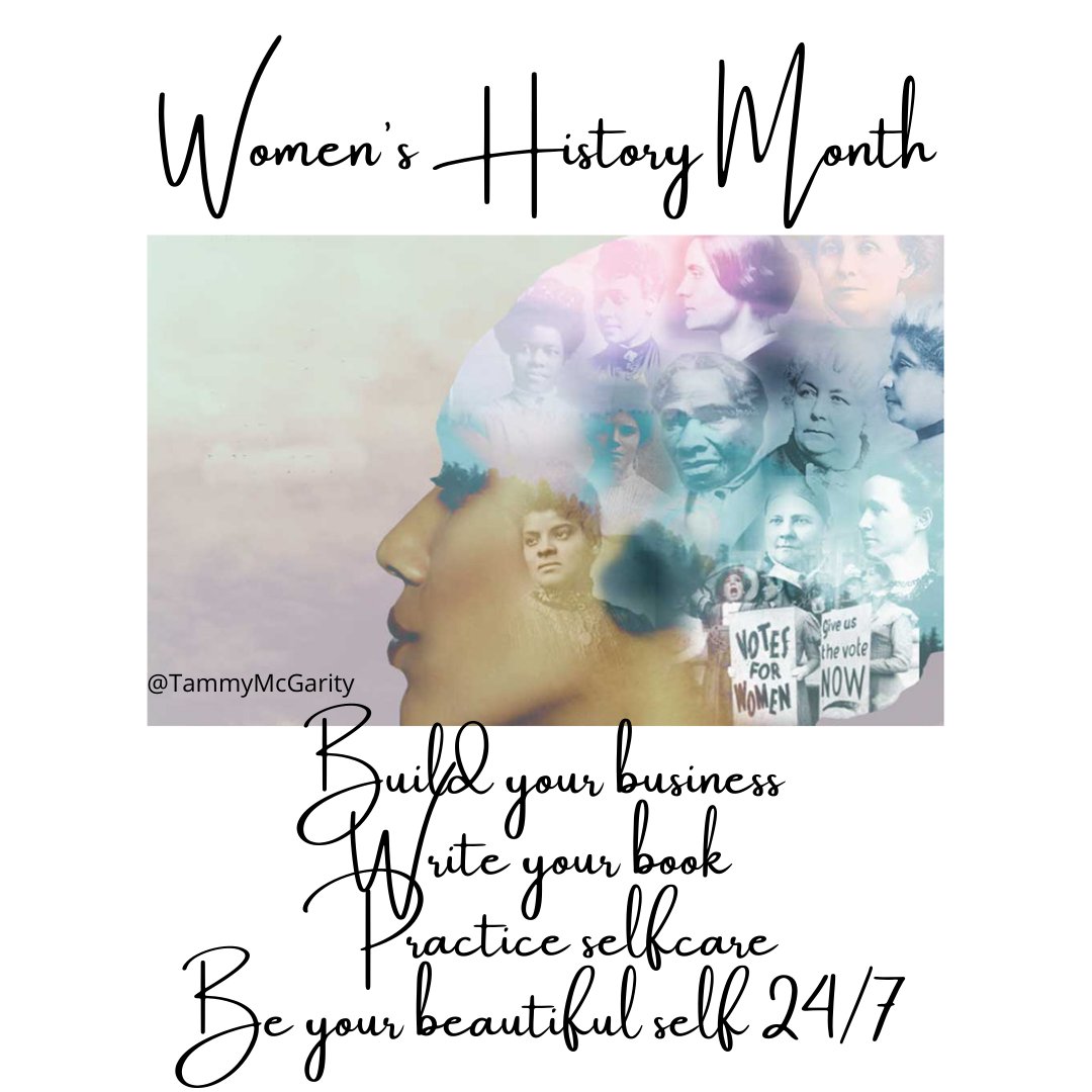 tammyvon's tweet photo. Happy Women's History Month!  March is the month we celebrate and increase awareness of the imprints made on this world by women.

#WomensHistoryMonth #WomenOwnedBusinesses #WomenInventors #WomensHistory #Women #PowerfulWomen #WomensEmpowerment #WomenOwnedBrands #BrandBuilder https://t.co/DzbLjztrhK
