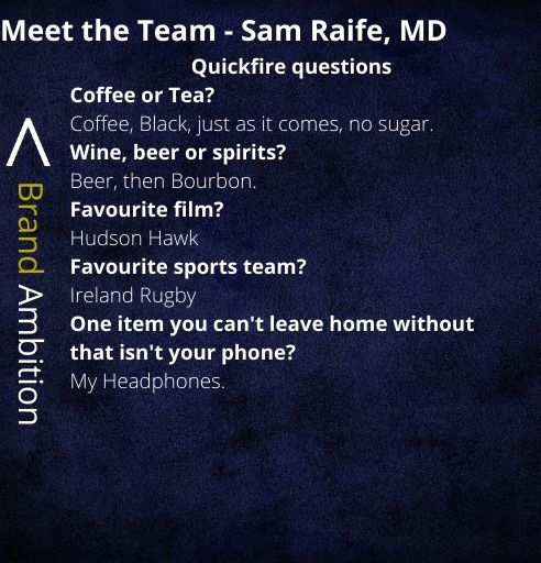 Each Monday over the next few weeks, we’ll be introducing the members of our team so you can get to know the people behind our work. 

So without further ado, here’s our founder, MD and all-round SEO expert Sam Raife. Over to you Sam.  #Meettheteam