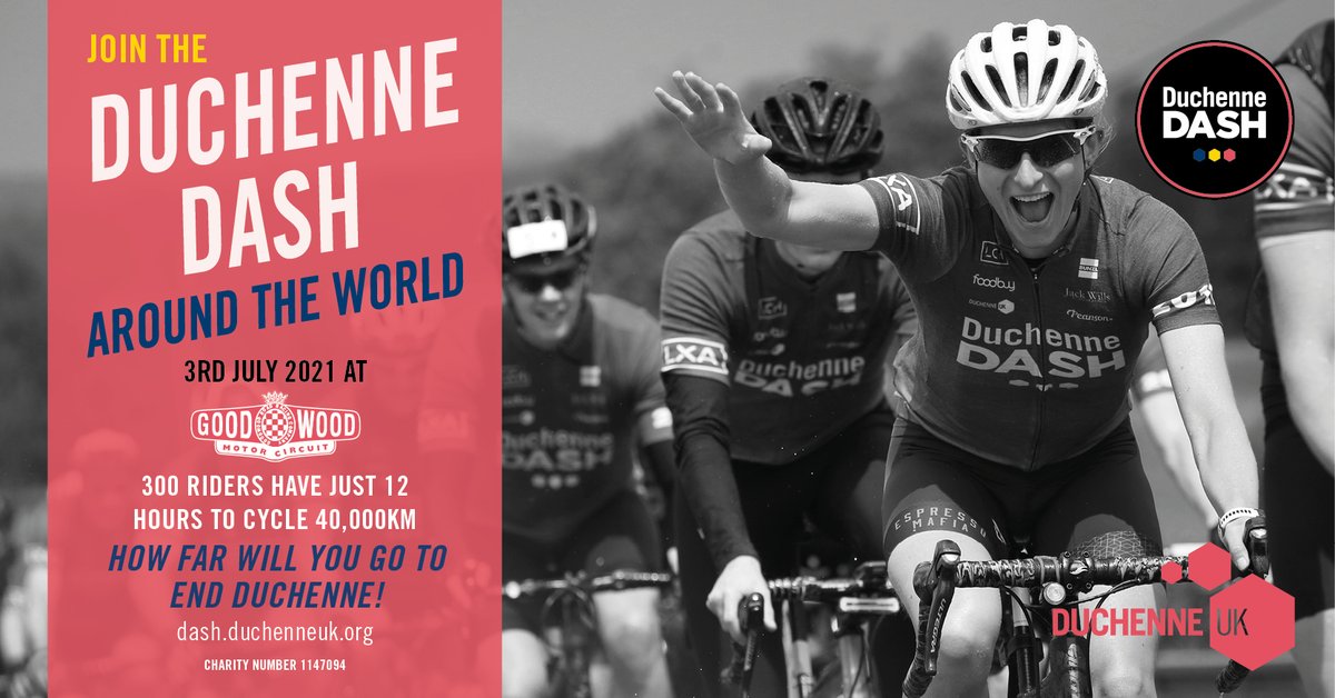 DuchenneUK's tweet image. The #DuchenneDash: Around the World is officially OPEN for registration! Do something amazing this summer and join our team cycling &apos;around the world&apos; @GoodwoodMC - all abilities welcome: bit.ly/dash2021regist…