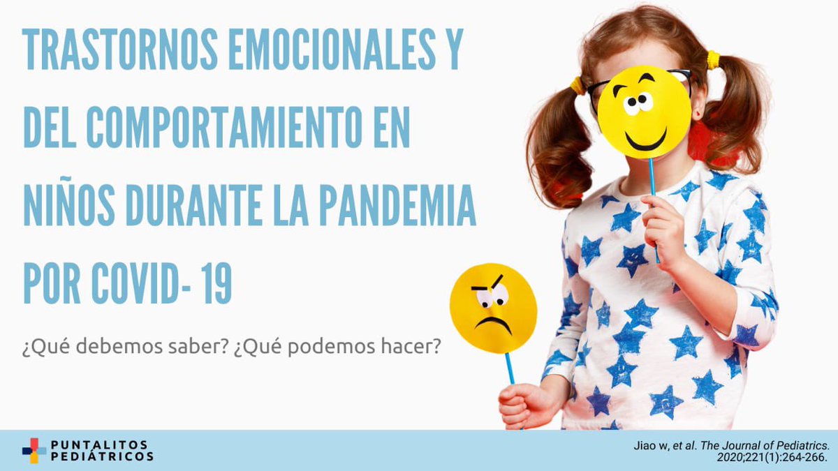 PuntalitosPed's tweet photo. Un #puntalitospediatricos importante que busca crear conciencia del efecto en salud mental en niños provocado por la #COVID19 y algunas estrategias para ayudar a los niños y sus familias a contrarrestar el impacto emocional negativo de la pandemia.
#infoclip #resiliencia https://t.co/e9ZoKeDswT
