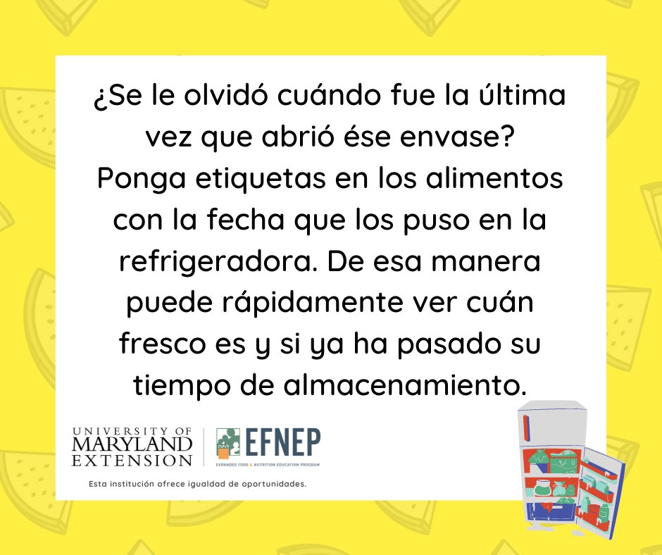 BmoreEFNEP's tweet photo. #Save money by avoiding food waste. Click to learn more!👇
#Ahorra dinero evitando el desperdicio de comidas. ¡Haga clic para aprender más!👇

#EFNEP #UME #MealPlanningMonday #foodsafety https://t.co/qY9ES11aiT