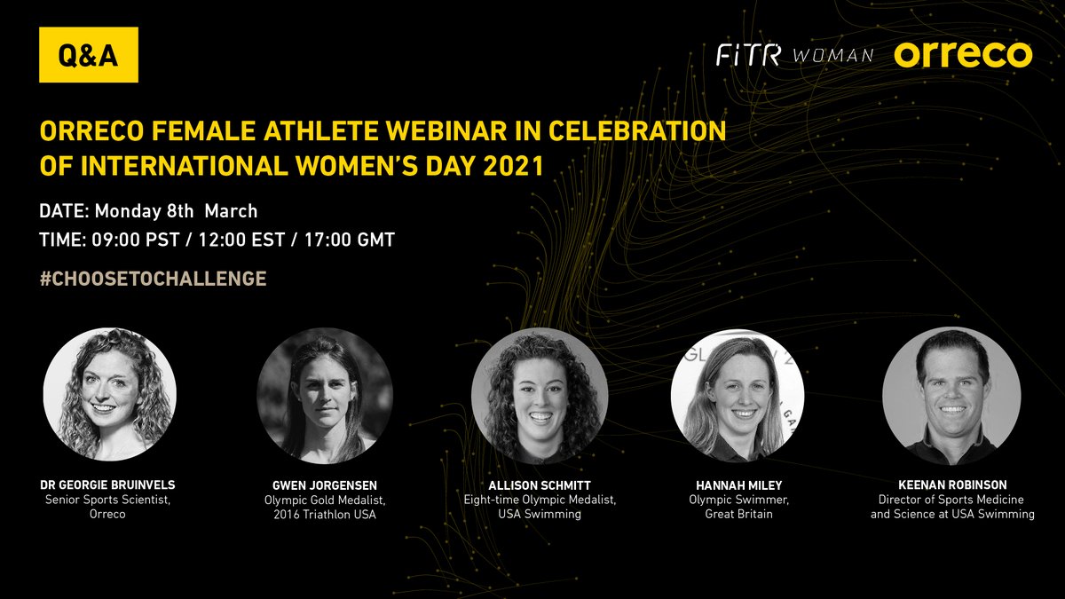 fitrwoman's tweet photo. 📣 Announcing our #InternationalWomensDay Webinar on MONDAY 8th MARCH with @Orreco1 and a start-studded panel, discussing how, together, we are #choosingtochallenge the norms &amp; historical practices around female athletes - NOT one to miss, register here: https://t.co/r95cDDIuTm https://t.co/NdVIJZyplE