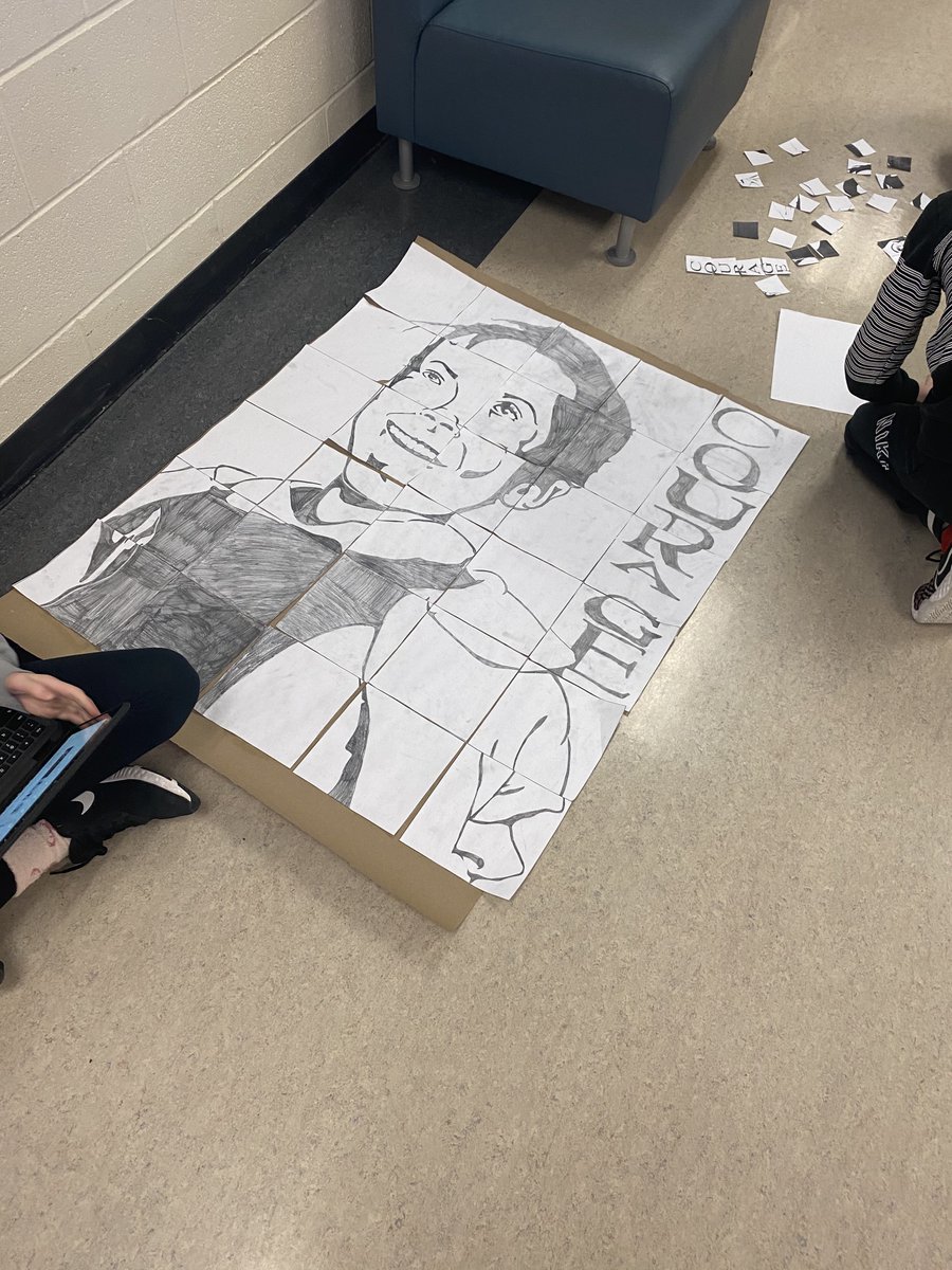 CLMSrvs's tweet photo. Students in French Immersion have been working on collaborative posters that commemorate various prominent figures to celebrate Black History month.
#clmsrvs #rvsed #BlackHistoryMonth2021 https://t.co/rBk1zmormC