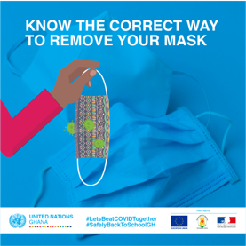 GhanaUNAIDS's tweet photo. It is important to take safety precautions when taking off your mask. Help stop the spread of #COVID19.
#SafelyBackToSchoolGH
#LetsBeatCOVIDTogether
@_GHSofficial
@mohgovgh
@GCNH_Gh
@who @WHOGhana
@WHOAfro
@Dr_NsiahAsare
@HealthNestGH
@Allafrica
@graphicgh
@tv3_ghana
@UNAIDS https://t.co/c1BfulqdUH