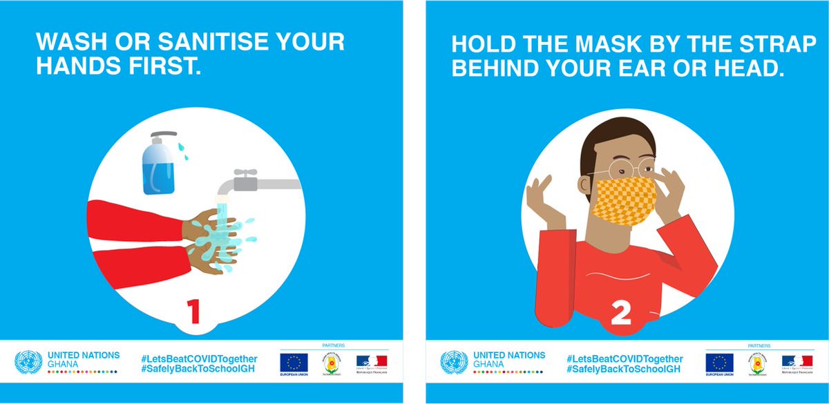 GhanaUNAIDS's tweet photo. It is important to take safety precautions when taking off your mask. Help stop the spread of #COVID19.
#SafelyBackToSchoolGH
#LetsBeatCOVIDTogether
@_GHSofficial
@mohgovgh
@GCNH_Gh
@who @WHOGhana
@WHOAfro
@Dr_NsiahAsare
@HealthNestGH
@Allafrica
@graphicgh
@tv3_ghana
@UNAIDS https://t.co/c1BfulqdUH
