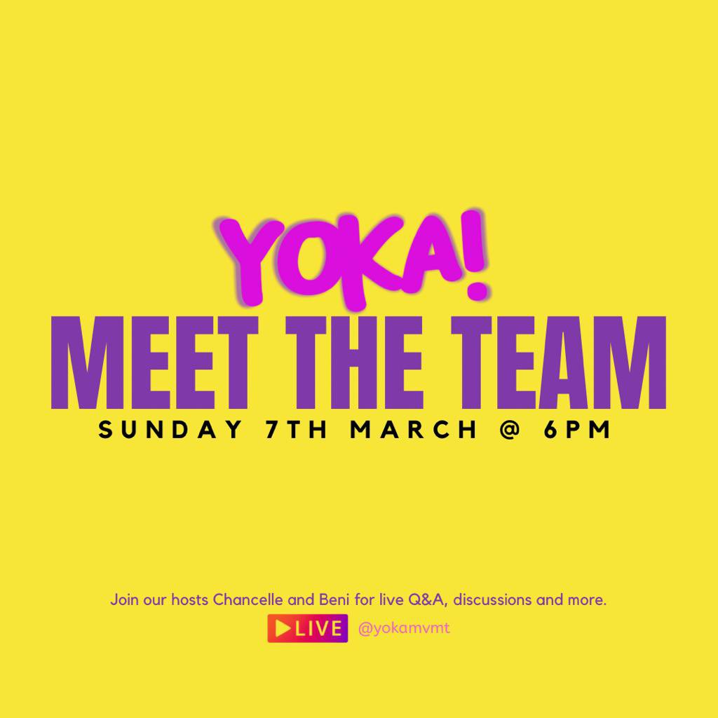 yokamvmt's tweet photo. We hope everyone is as excited as we are 🙊 Join us on Sunday @ 6pm for a live Q&A to meet the team ✨
#yoka #yokabiso #yokamvmt #yokanation #raisingawareness #campaign #clubhouse #congo #congolese #sexualabuse #congolesecommunity #femaleempowerment https://t.co/eUunAu3sAX