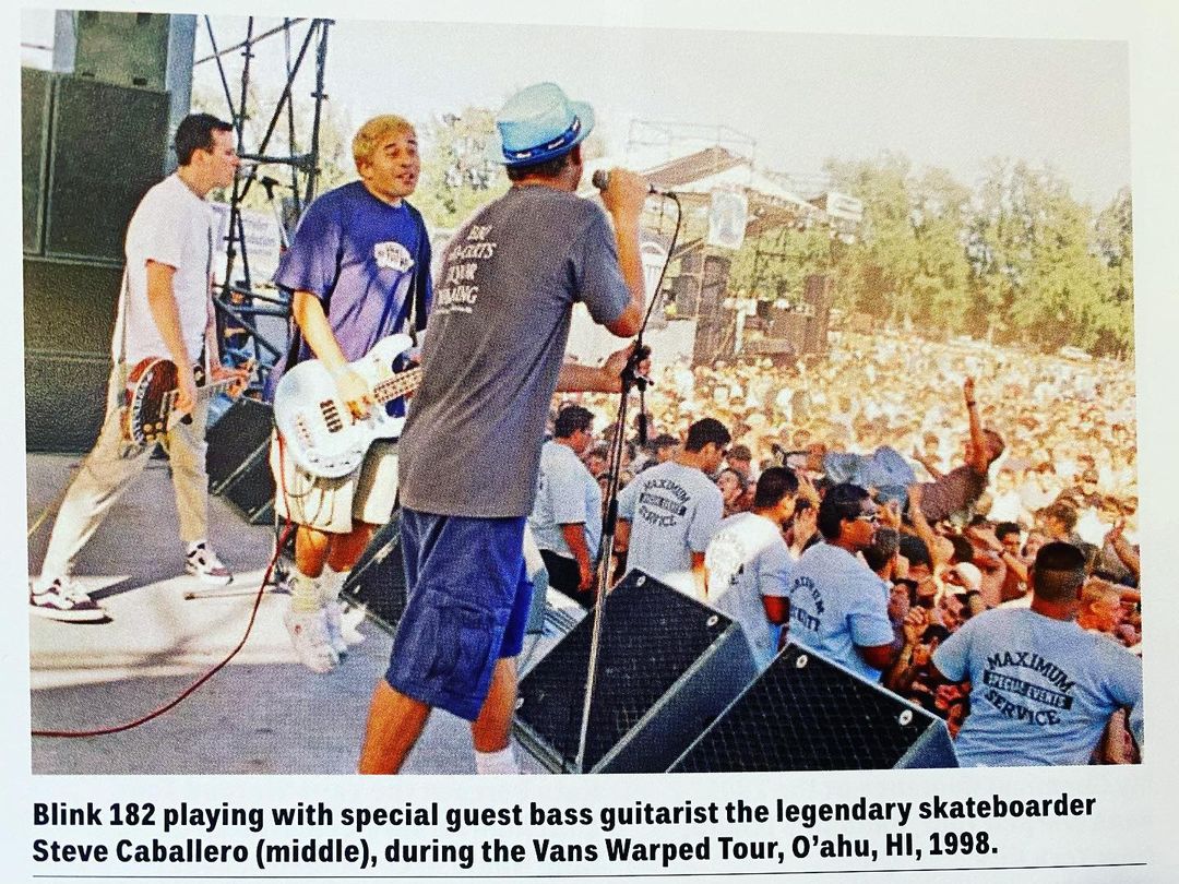 Italia Twitter: "It doesn't get any more epic this. blink- 182 on the Vans Warped Tour, performing in Hawaii on January 1998, with skateboarding legend @stevecaballero! 🤘🛹🤘 https://t.co/c9FLMd6wGH" /