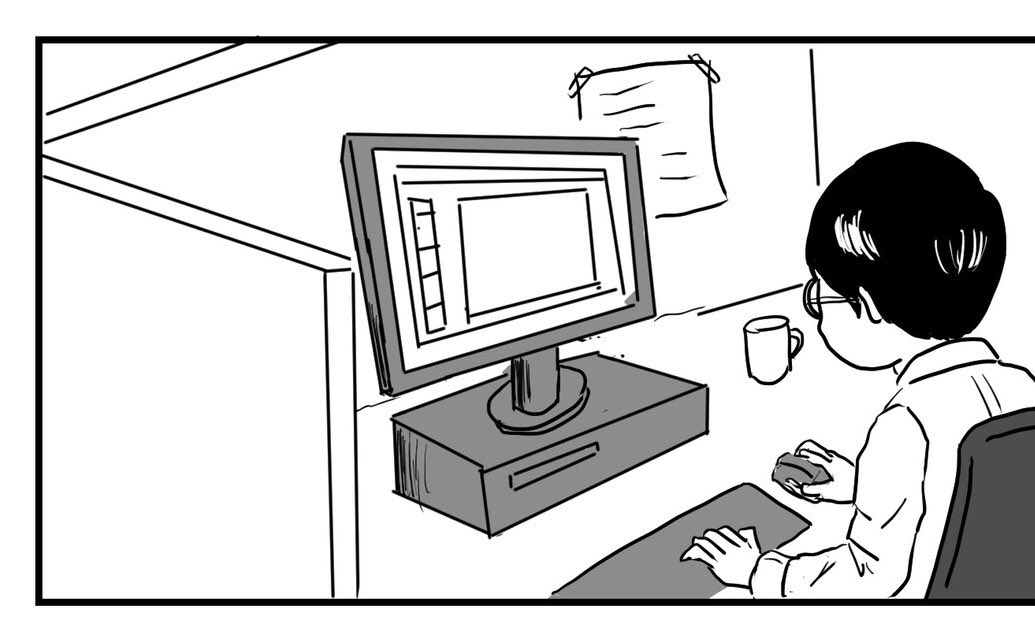 びっくりするくらいパース間違えてるなぁ。
なんで描いてる時は気づかないのか 