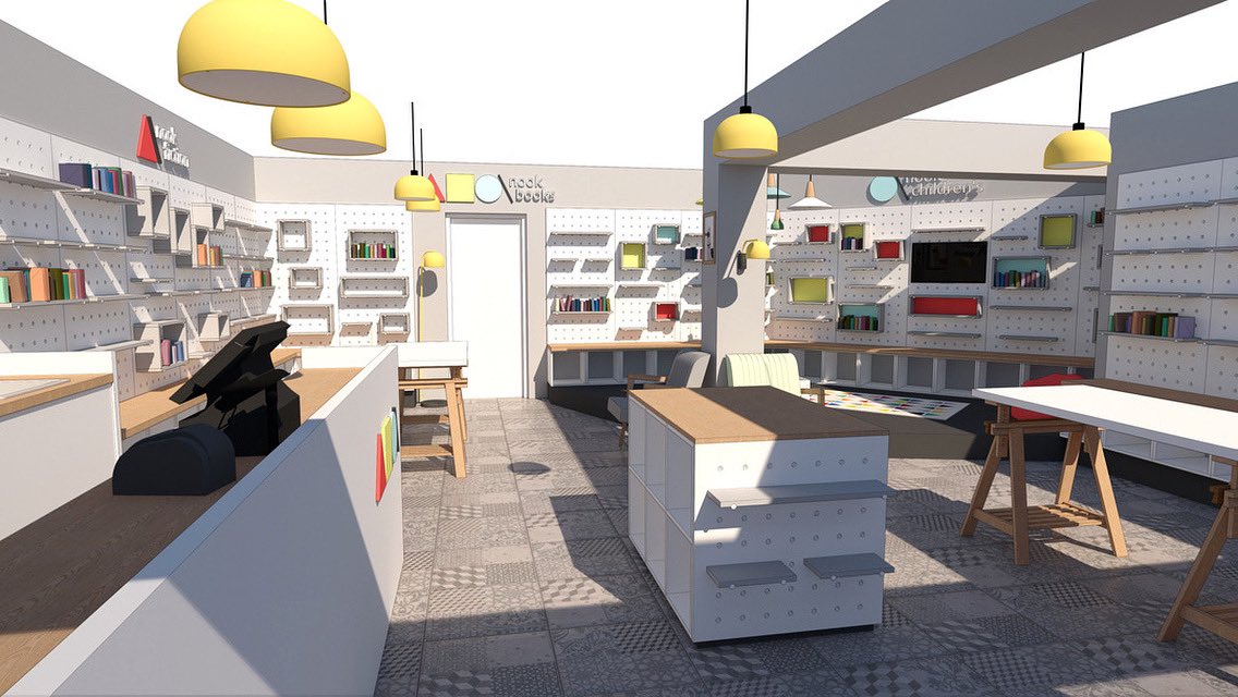 A concept proposal for a new book store/community hub we’ve been working on.
#interiordesign #interiorretail #bookshop #formadesignuk #vray #retaildesign #commercialdesign #designandbuild