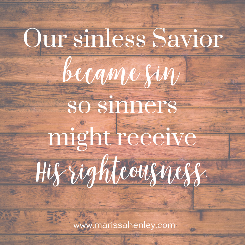 marissahenley's tweet photo. This is the Great Swap: On the cross, our punishment was given to Christ, so His righteousness could be given to us.

No matter what you face this week, our sinless Savior became sin so sinners might receive His righteousness.

#NoMatterWhatMonday 

https://t.co/8QPzYvudTS https://t.co/t2uHRb6zVx